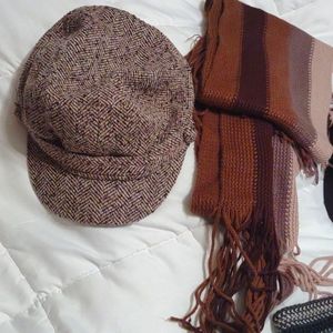 Hat and scarf combo